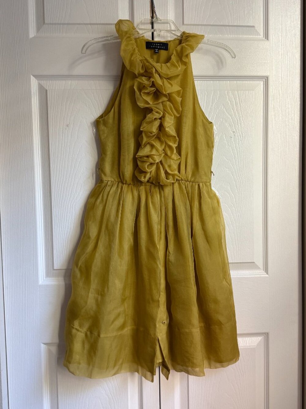 Silk ruffle dress